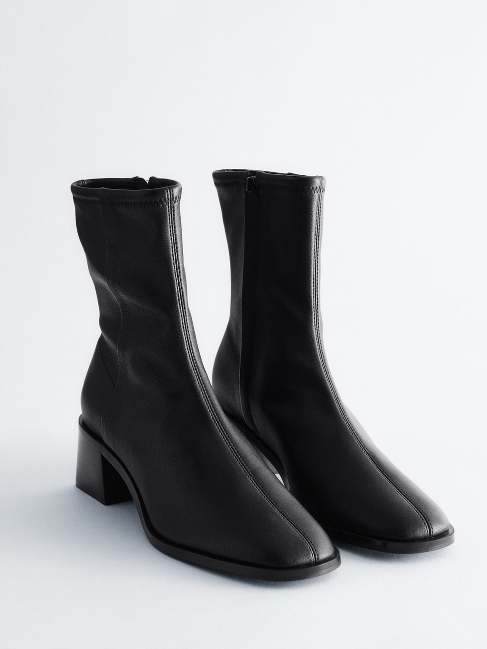 NIB & Other Stories Leather Sock Boots Size 10
